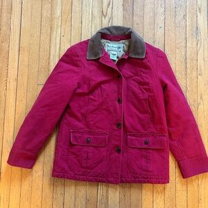 L.L. Bean Red Vintage Barn field Jacket